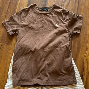 Boys brown polo t shirt